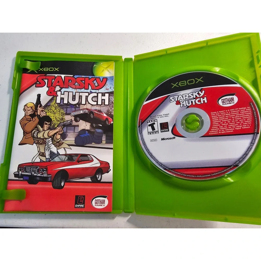Xbox Starsky & Hutch Video‎ Game Complete Case Disc Manual